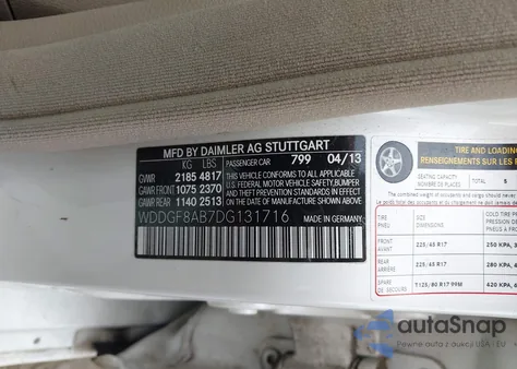 2013 Mercedes-Benz C 300 Luxury 4Matic from USA, damaged, VIN WDDGF8AB7DG131716